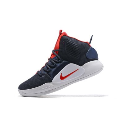 Nike Erkek Hyperdunk X Lacivert Mavi / Kırmızı Basketbol Ayakkabısı Türkiye - KOTQFR17